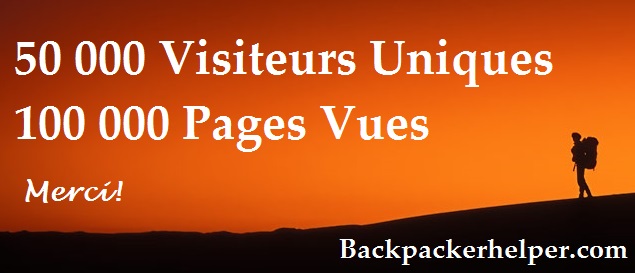 Backpacker helper 100 000 pages vues