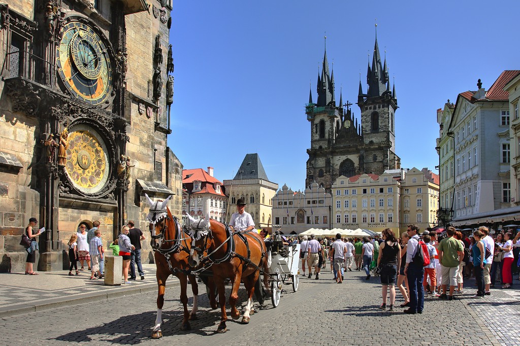 Bigstock prague july tourist car 18390437